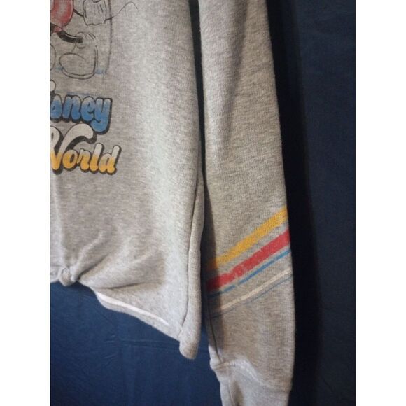 Disney Parks Women's Size M‎ Gray Walt Disney World '71 Retro Hoodie Sweatshirt - Picture 3 of 5